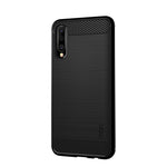 MOFI Carbon Fiber Texture Børstet TPU Cover til Samsung Galaxy A50 / A50s / A30s