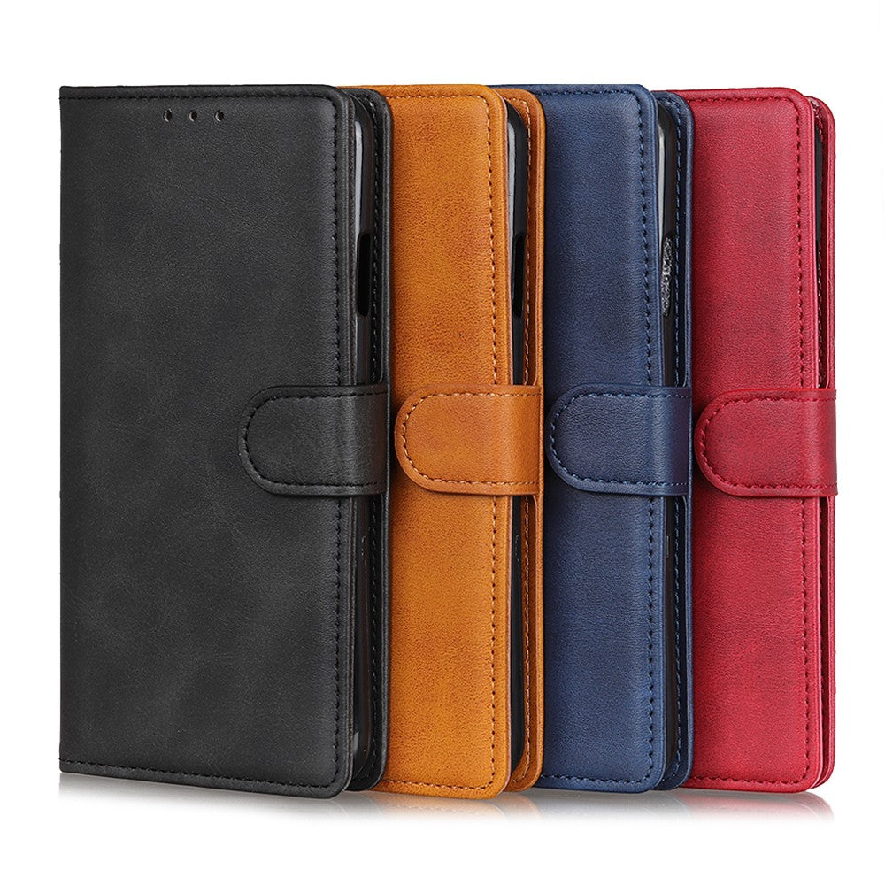 Mat mat læderpung-etui med stander til Samsung Galaxy A50 / A50s / A30s