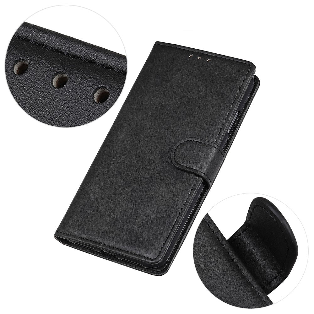 Mat mat læderpung-etui med stander til Samsung Galaxy A50 / A50s / A30s
