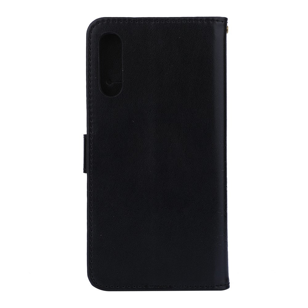 Præg sommerfugleblomst læderpung etui til Samsung Galaxy A50 / A50s / A30s