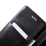 For Samsung Galaxy A70 Imprint Tree Owl Leather Wallet Stand Mobile Cover