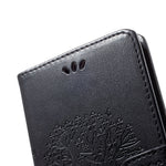 For Samsung Galaxy A70 Imprint Tree Owl Leather Wallet Stand Mobile Cover