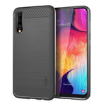 MOFI Kolfiberstruktur Borstad TPU mobilskal för Samsung Galaxy A70