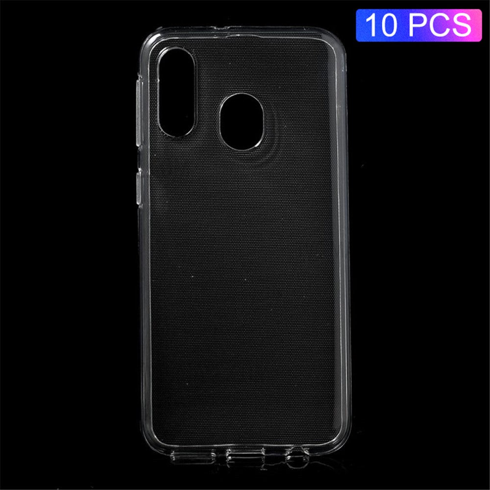 10Pcs/Pack Clear TPU Case Cover with Non-slip Inner for Samsung Galaxy A40