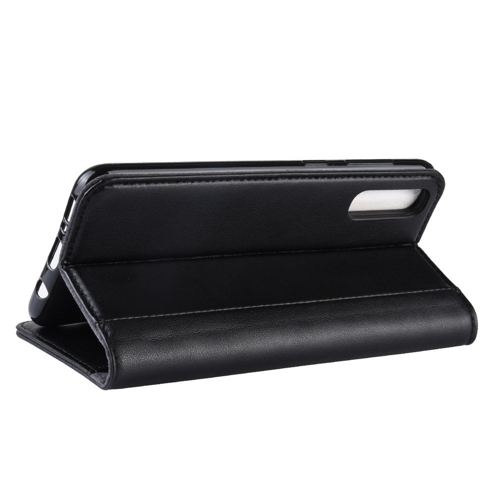 For Samsung Galaxy A50 / A50s / A30s Phone Cases Genuine Split Leather Wallet Mobile Cover Stand