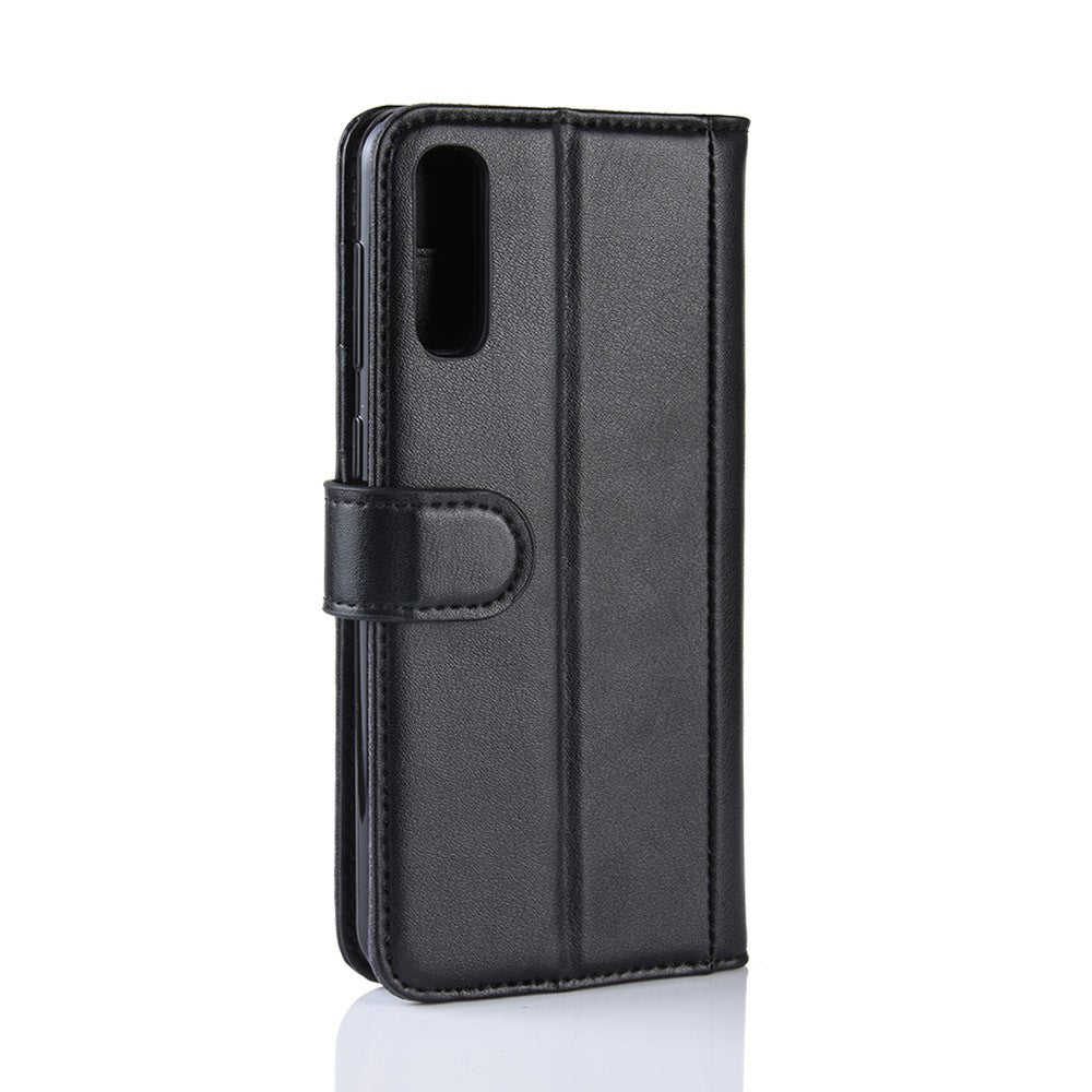 For Samsung Galaxy A50 / A50s / A30s Phone Cases Genuine Split Leather Wallet Mobile Cover Stand