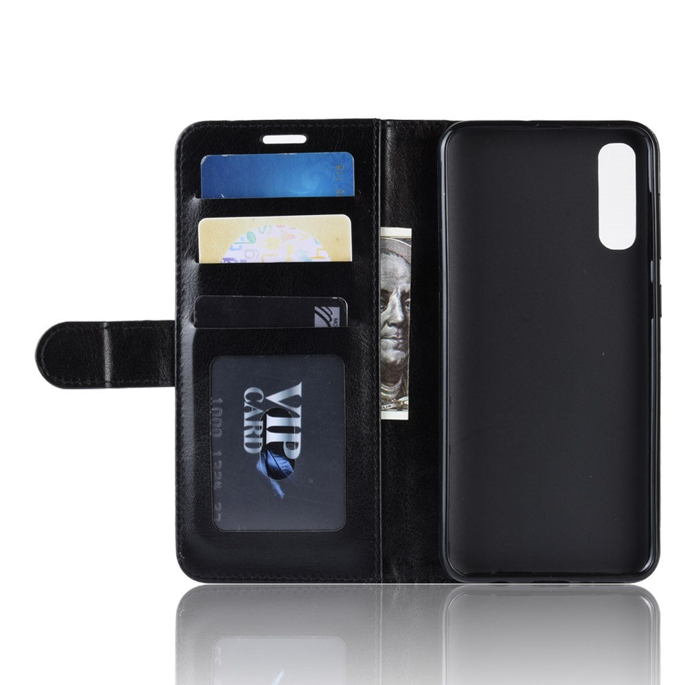 Crazy Horse Tekstur Magnetisk Stand Læder Telefoncover til Samsung Galaxy A50 / A50s / A30s