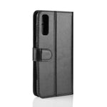 Crazy Horse Tekstur Magnetisk Stand Læder Telefoncover til Samsung Galaxy A50 / A50s / A30s