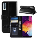Crazy Horse Tekstur Magnetisk Stand Læder Telefoncover til Samsung Galaxy A50 / A50s / A30s