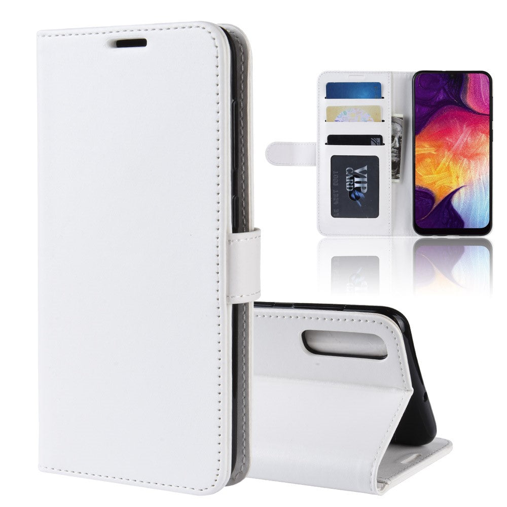 Crazy Horse Tekstur Magnetisk Stand Læder Telefoncover til Samsung Galaxy A50 / A50s / A30s