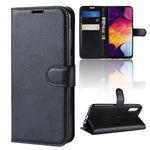 Litchi Skin Wallet Leather Stand Case for Samsung Galaxy A50 / A50s / A30s Cell Phone Case