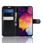 Litchi Skin Wallet Leather Stand Case for Samsung Galaxy A50 / A50s / A30s Cell Phone Case