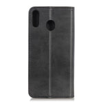 Auto-Absorbed Split Leather Wallet Mobile Phone Cover for Samsung Galaxy A40