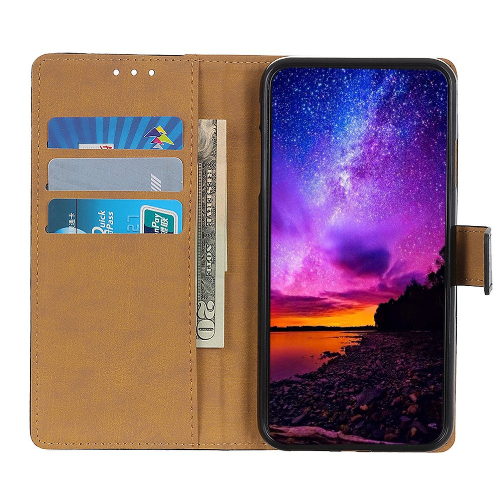Pungstativ Flip Magnetisk PU Læder Telefoncover til Samsung Galaxy A70