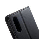 Præg sommerfugle blomster læderpung stander cover til Samsung Galaxy A70