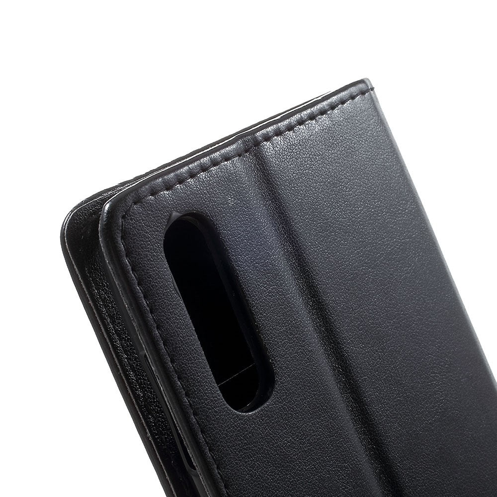 Præg sommerfugle blomster læderpung stander cover til Samsung Galaxy A70