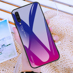 [Gradient Color] Glas + TPU + PC Telefoncovertilbehør til Samsung Galaxy A50 / A50s / A30s