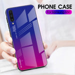 [Gradient Color] Glas + TPU + PC Telefoncovertilbehør til Samsung Galaxy A50 / A50s / A30s