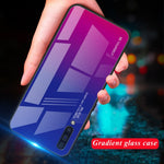 [Gradient Color] Glas + TPU + PC Telefoncovertilbehør til Samsung Galaxy A50 / A50s / A30s