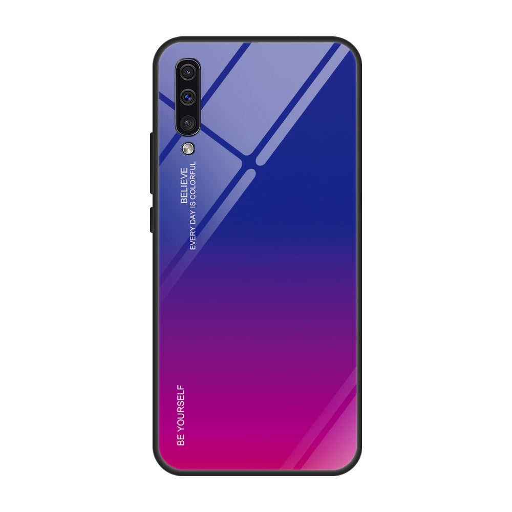 [Gradient Color] Glas + TPU + PC Telefoncovertilbehør til Samsung Galaxy A50 / A50s / A30s