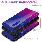 [Gradient Color] Glas + TPU + PC Telefoncovertilbehør til Samsung Galaxy A50 / A50s / A30s