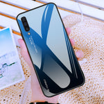 [Gradient Color] Glas + TPU + PC Telefoncovertilbehør til Samsung Galaxy A50 / A50s / A30s