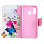 Pattern Printing Leather Wallet Case for Samsung Galaxy A40