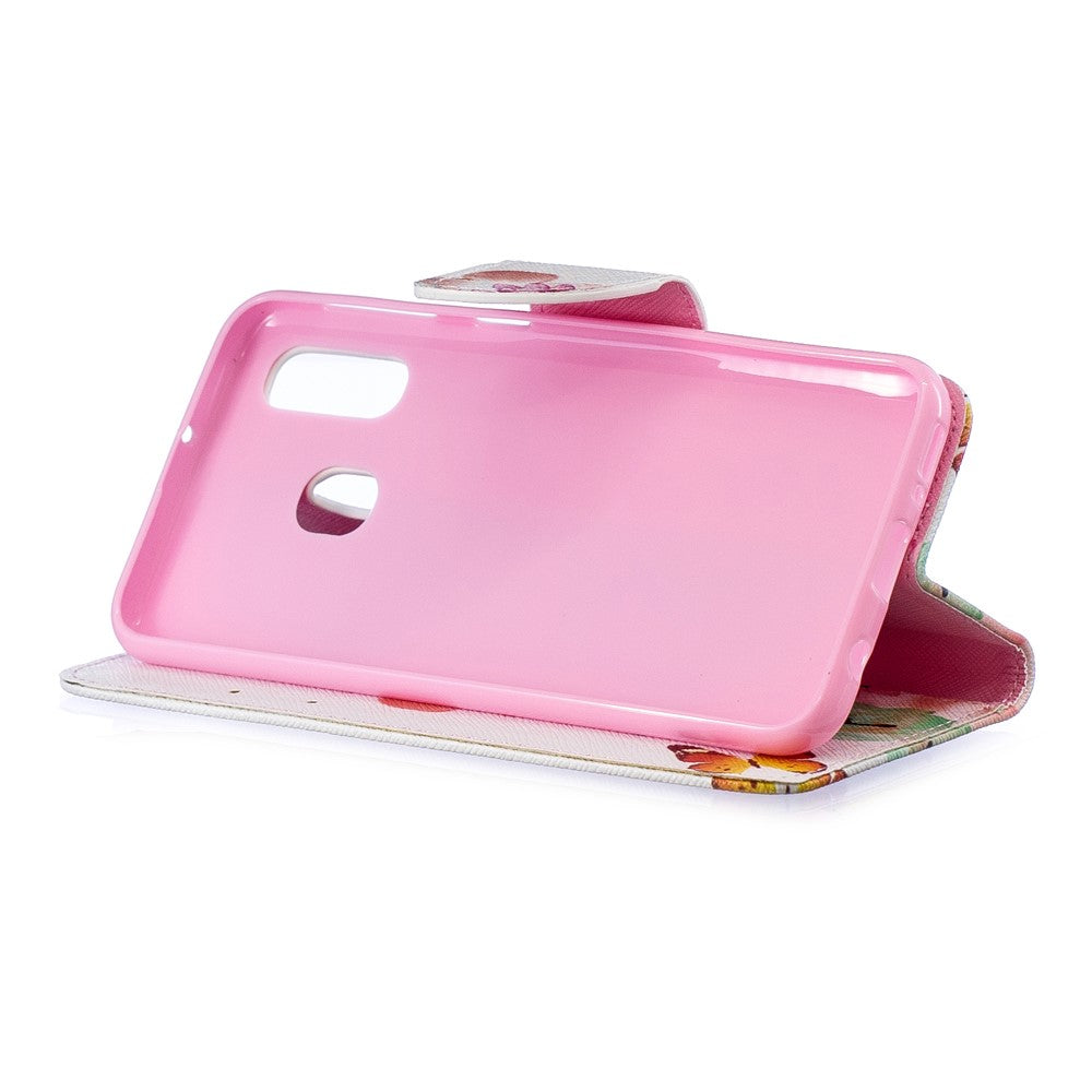 Pattern Printing Leather Wallet Case for Samsung Galaxy A40