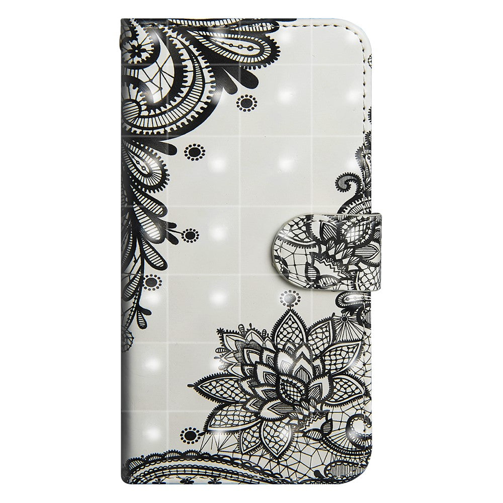[Light Spot Decor] Mønstret Læder Mobiltelefon Cover til Samsung Galaxy A30 / A20