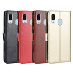 Crazy Horse Wallet Leather Protection Case for Samsung Galaxy A40