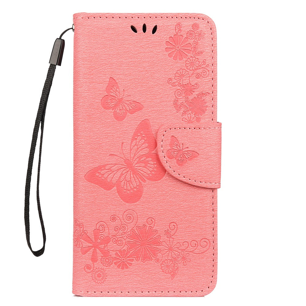 Imprint Butterfly Flowers Leather Stand Wallet Folio Case for Samsung Galaxy A50 / A50s / A30s