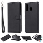 Magnetiskt KT Läder Series-3 Avtagbart 2-i-1 Plånboksfodral i Läder för Samsung Galaxy A30 / A20