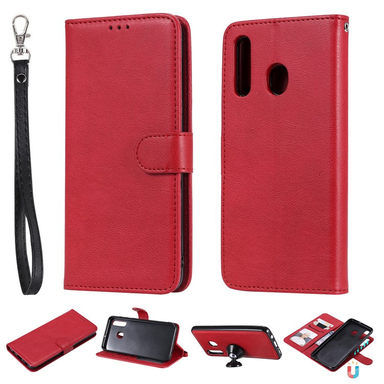 Magnetiskt KT Läder Series-3 Avtagbart 2-i-1 Plånboksfodral i Läder för Samsung Galaxy A30 / A20