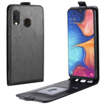 Crazy Horse Vertical Flip Leather Protective Case for Samsung Galaxy A20e