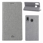 VILI DMX Cross Texture Stand Læder Pung Etui til Samsung Galaxy A40