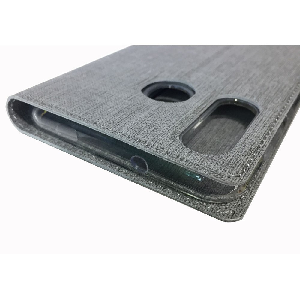 VILI DMX Cross Texture Stand Læder Pung Etui til Samsung Galaxy A40