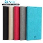 VILI DMX Cross Texture Stand Læder Pung Etui til Samsung Galaxy A40