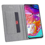 VILI DMX Cross Texture Stand Læder Pung Etui til Samsung Galaxy A40