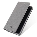 VILI DMX Cross Texture Stand Læder Pung Etui til Samsung Galaxy A40