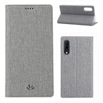 VILI DMX Cross Texture Stand Leather Card Holder Case for Samsung Galaxy A50
