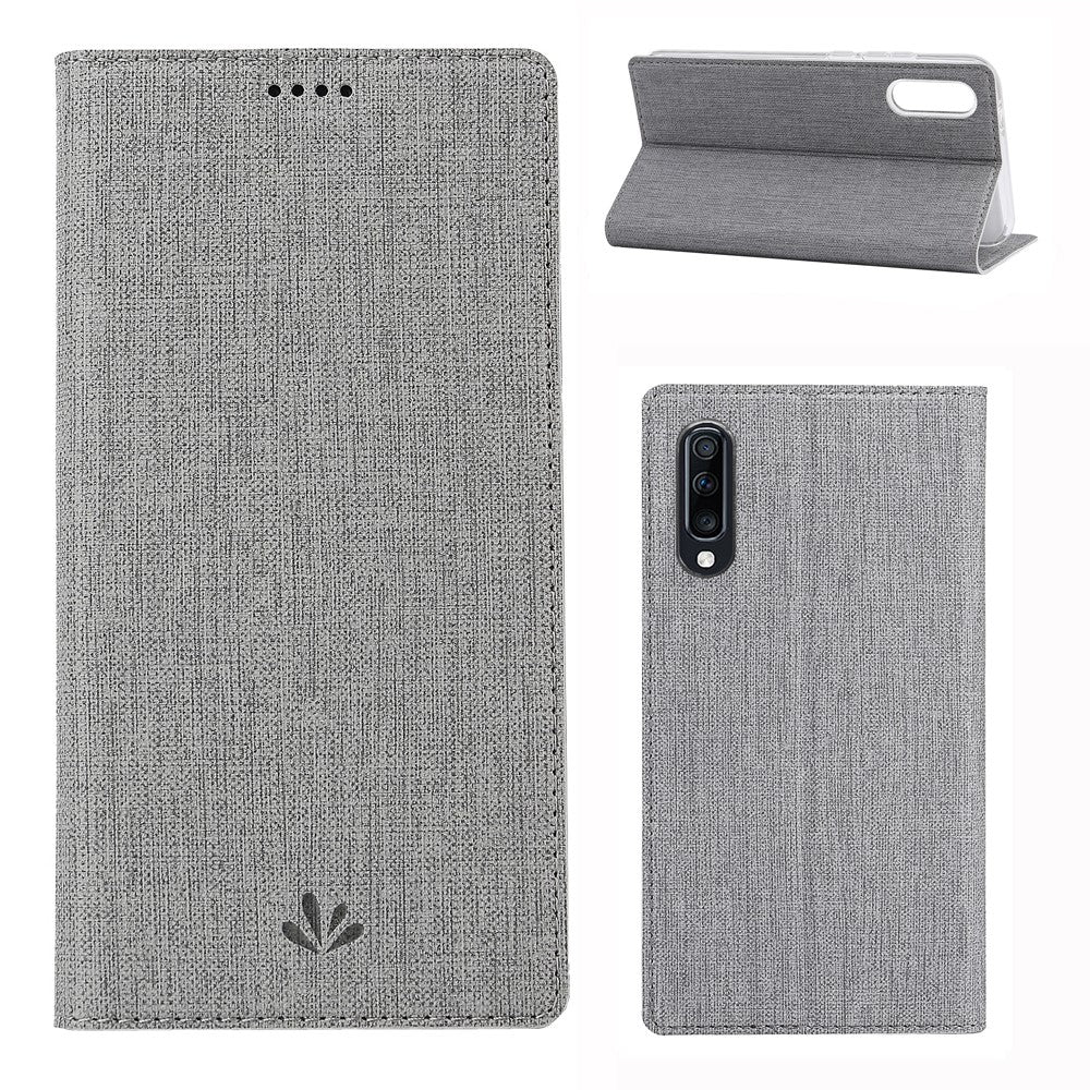 VILI DMX Cross Texture Stand Leather Card Holder Case for Samsung Galaxy A50
