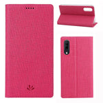 VILI DMX Cross Texture Stand Leather Card Holder Case for Samsung Galaxy A50