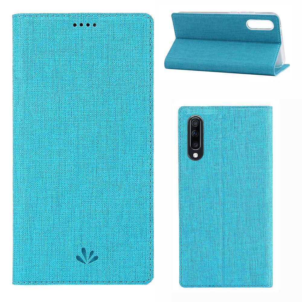 VILI DMX Cross Texture Stand Leather Card Holder Case for Samsung Galaxy A50