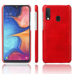 Crazy Horse PU læderbelagt plastikcover til Samsung Galaxy A20e