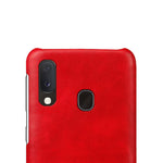 Crazy Horse PU læderbelagt plastikcover til Samsung Galaxy A20e