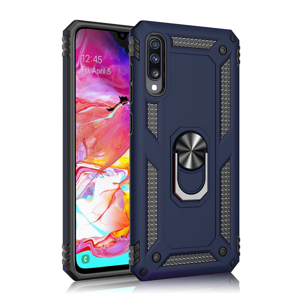 Hybrid PC TPU Kickstand Armor mobilskal för Samsung Galaxy A70