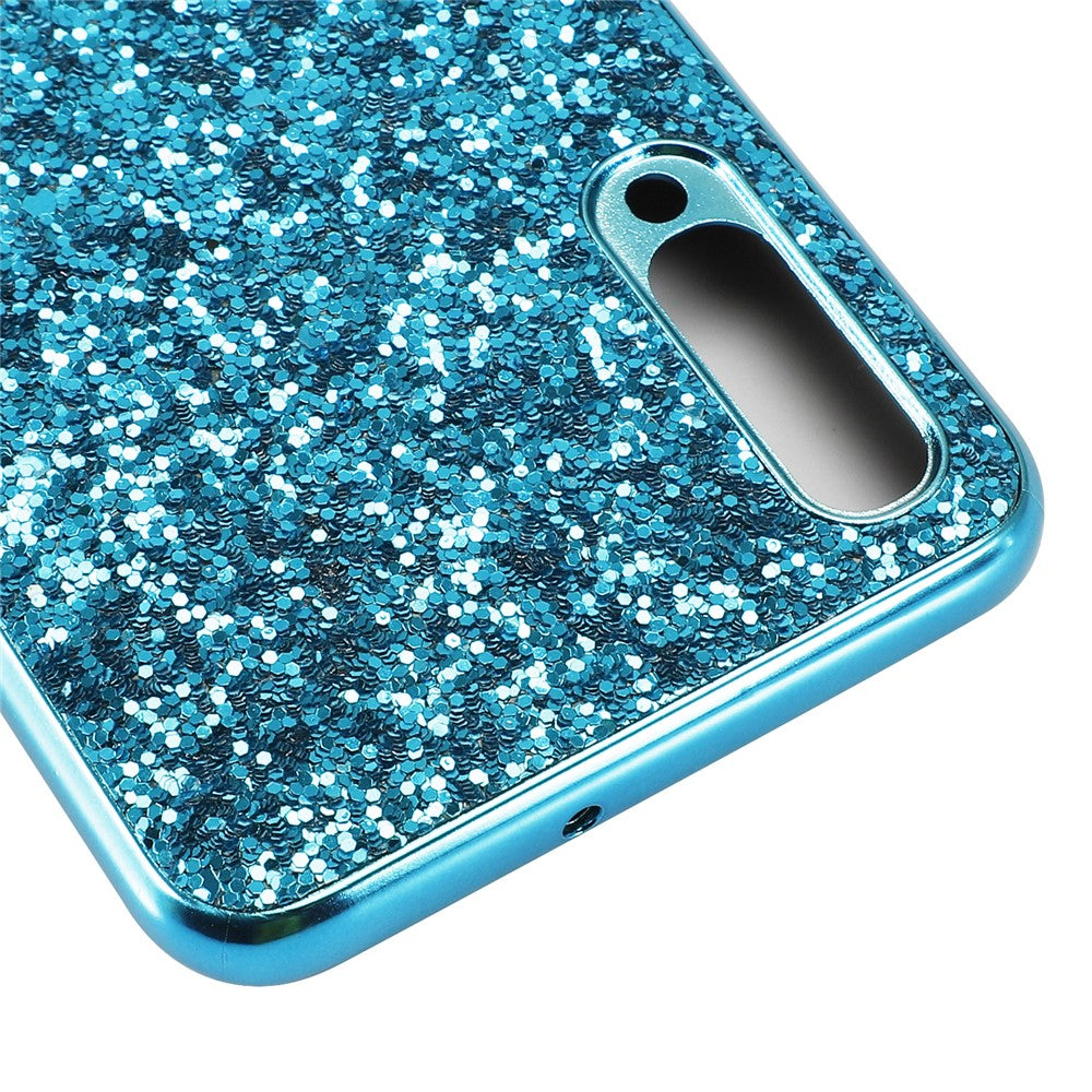 Glittering Sequins Electroplating TPU PC Hybrid Phone Casing for Samsung Galaxy A50 / A50s / A30s