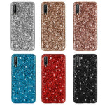Glittering Sequins Electroplating TPU PC Hybrid Phone Casing for Samsung Galaxy A50 / A50s / A30s