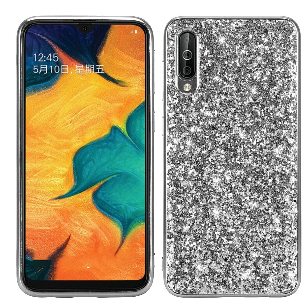 Glittering Sequins Electroplating TPU PC Hybrid Phone Casing for Samsung Galaxy A50 / A50s / A30s