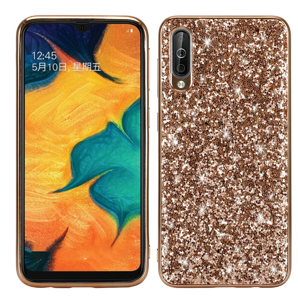 Glittering Sequins Electroplating TPU PC Hybrid Phone Casing for Samsung Galaxy A50 / A50s / A30s